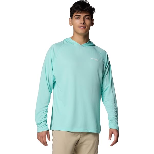 Columbia Men's Terminal Tackle PFG Hoodie - UPF 50 Sun Protection, Quick-Dry, Spring Yellow, XX-Large