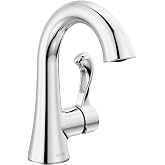 Delta Faucet Esato Tek Delikli Banyo Bataryası, Tek Saplı Banyo Bataryası Krom, Banyo Lavabo Bataryası, Tahliye Tertibatı Dah