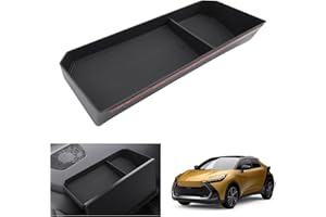 GAFAT Compatibile con Toyota C-HR Hybrid PHEV 2024 2025 12,3" Contenitore Portaoggetti per Console Centrale, CHR II 2024 Organizer Dietro Lo 12,3" Touchscreen, Accessori C-HR 2024