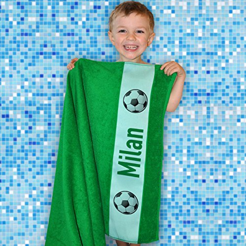 privatewear Duschtuch 70 x 140 cm für Fußballer mit Namensaufdruck - 4