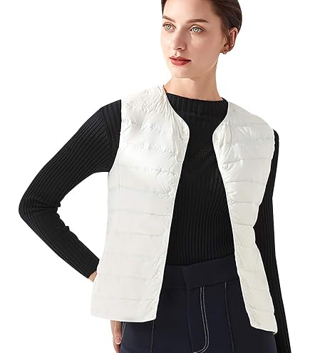 Gilet Sans Manches Doudoune Femme – Matelassé, Capuche, Léger Et Chaud, Idéal Hiver 2025