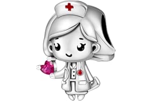 PANPOKI Ciondoli Originali in Argento Sterling 925 - Gioielli Regalo per Donne, Laurea o Anniversario, Compatibili con Braccialetti Europeo