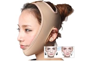 Zueyen 2pcs Face-Lifting Maske, V-Linie Maske, Doppelkinn-Hebegürtel V-Linien-Maske, Schmerzfreier Gesichtslifting-Verband zur Beseitigung schlaffer Hautstraffung Straffendes Anti-Falten (M)
