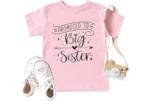 tiorhooe Big Sister T Shirt Love Graphic Girl Kid Tops Casual Crewneck Print Short Sleeve 3-8 Years