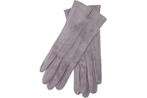 EEM FASHION EEM guantes de señora 100% veganos, aspecto velour, material elástico suave, suave forro polar