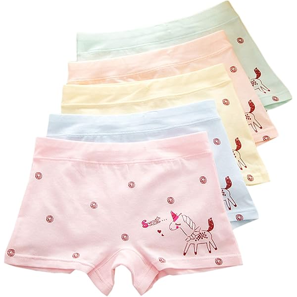 thumbnail image 2 of Girls Underwear Cadidi Girls' Boyshort Panties – Soft 100% Cotton Boxer Brief Underwear With Dinosaur Prints (Multi-Pack) Boyshort Underwear For Girls 2 of 9