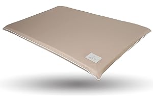 Ligo Fasty - Materassino per Cani AntiGraffio,Realizzato in Italia. Cuscino per Cane termoisolante completamente sfoderabile. Cuccia per Cani. Uso Interno ed Esterno. BEIGE M: 97x64 cm