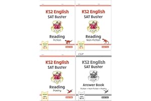 CGP New KS2 English Reading SAT Buster Fiction, Non-Fiction, Poetry, Answer Book 4 Books Collection Set