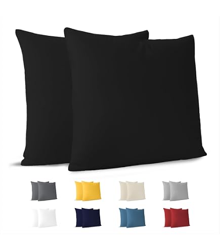 Federa per cuscino 60x60 cm - Cotone colore bianco