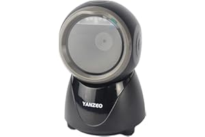 YANZEO YS860 Barcode Scanner 2D/1D Desktop Barcode Reader Hands-Free QR Bar Code Scanner Plug and Play Fast & Accurate Scanning for Store, Office, Warehouse