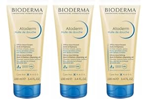 PARAVOSTRA Atoderm Huile de Douche - Nettoyant Relipidant et Hydratant - Peaux Très Sèches à Atopiques - 24h d’Hydratation et Confort - Visage, Corps et Mains - Pour Toute la Famille - Lot de 3x100mL