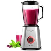 Solac BV5728 Beauty and the Beast 1500 &ndash; Glass Blender, 1500 W, 6 Stainless Steel Blades, 2 Speeds + Turbo, Ice Crusher, 1.5