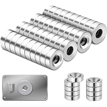 Aimants Puissants Néodyme 40x10x1mm - Lot De 15, Avec Adhésif, Pour Tableau, Frigo, Décoration