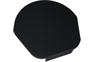 TRULY PVC SUPPLIES Easy-Trim Universal/Domed Apex End Cap - Dry Verge Unit Gable Roof Mortar Free (1 x Domed Apex, Black)