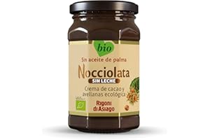 RIGONI DI ASIAGO - Nocciolata Sin Leche, Crema de Cacao y Avellanas Ecológico - 250g