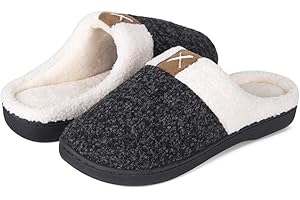 IceUnicorn Hausschuhe Damen Winter Hausschuhe Herren Wärme Memory Foam Home Plüsch Rutschfeste Drinnen und Draußen Slipper