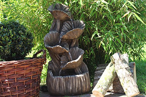 Gartenbrunnen Madera mit LED Beleuchtung Springbrunnen Brunnen Wandbrunnen SB-105 - 4