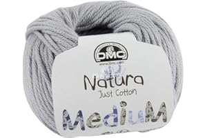 DMC - Natura Médium - Pelote de fil à tricoter et à crocheter | 100% coton - Idéal pour les vêtements | 50 g - 75 m | 27 coloris