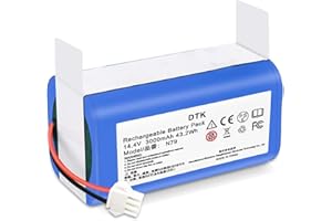DTK Batteria di ricambio 14,4V 3000mAh per Eufy RoboVac 11, 11S, 11S, MAX, 30, 15C, 15T, 12, 35C ed Ecovacs Deebot N79S, DN622 Cordlss Batteria per aspirapolvere