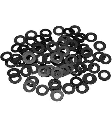 QUARKZMAN 60 Stück M6 Nylon Flachdichtungen 6 mm ID 25 mm OD 2 mm dick