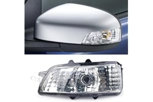 PANTHEM Front Wing Mirror Indicator Light Lamp Lens Left/Right Driver/passenger Side replacement for Volvo S40 V50 C30 S60 V70 (Left)