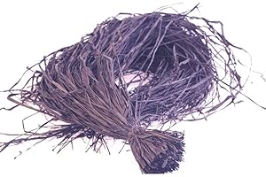 ‎DEKO AS GMBH Raphia-Bast - Bast - Raphia - Raffia - Naturbast gefärbt - Dekobast - Bindebast - Geschenkbast - Lavendel - 1 Bund mit ca. 150g - 2122-45