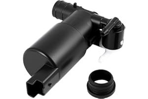 RIYBYDS Pompa di Lavaggio Parabrezza, Pompa Lavavetri, Compatibile C2, C3, C4, C5, C8, 207, 307, Clio 3 e 4, Pompa Duratura e Performante, Facile da Installare e Utilizzare