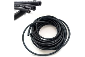 AUTORCE Tubo carburante universale in gomma rinforzata per tubo del carburante motore senza piombo benzina diesel olio (6,0 mm x 12,0 mm, 2 metri)
