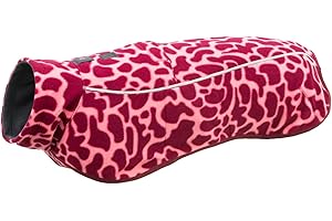 Ruffwear Climate Changer Dog Fleece, Medium Dog Coat Vest, Cosy & Warm Winter Jacket Mid Layer, Breathable Pullover for Pets, Comfortable Active Fit Design, Berry Lava, Size M