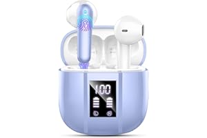 RENIMER Auricolari Bluetooth, Cuffie Bluetooth 5.3 con 4 HD Mic, Cuffie Wireless In Ear Cancellazione Del Rumore, Cuffie Senza Fili Con Driver Dinamico 14.2mm, 48 Ore Stereo HiFi Auricolare Bluetooth Sport