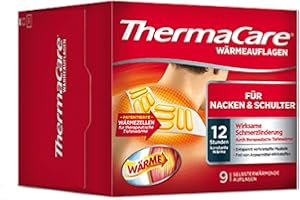 ‎THERMACARE ThermaCare Nacken, 9 Stück, Wärmepflaster für Nacken, Schulter und Handgelenk, wirksam Nackenschmerzen lindern, Originalware von Angelini Pharma Deutschland