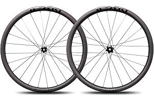 ICAN Alpha 40/46/ 50/55 Disc Ruedas de Carbono, 700C Clincher Tubeless Ready Carbon Road Bike Juego de Ruedas Disc Brake Pillar SA1423 Spokes 24/24 Holes