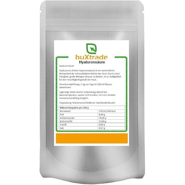 Sala Hyaluronsäure Niedermolekular (1 G Beutel) – Für Cremes Und Lotionen, Mit INCI Hyaluronic Acid