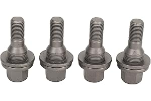 CFTGIW Boulons de Roue Hexagonaux de 17mm, 4 Pièces, écrous de Pneu 003549817, Goujons de Remplacement pour 206 207 208 308 407 1007