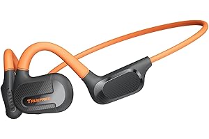 Truefree F2 Słuchawki Open Ear, bezprzewodowe słuchawki Bluetooth 5.3 do uprawiania sportu, przewodzenie powietrza, dwa mikrofony, 15 godzin, połączenie wielopunktowe, kontrola aplikacji