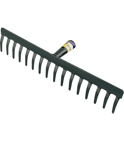 Rastrello Forgiato Da Giardino - 14 Denti, Testa 435x100 Mm - Per Lavorare Il Terreno In Modo Efficiente E Naturale - Foto 12