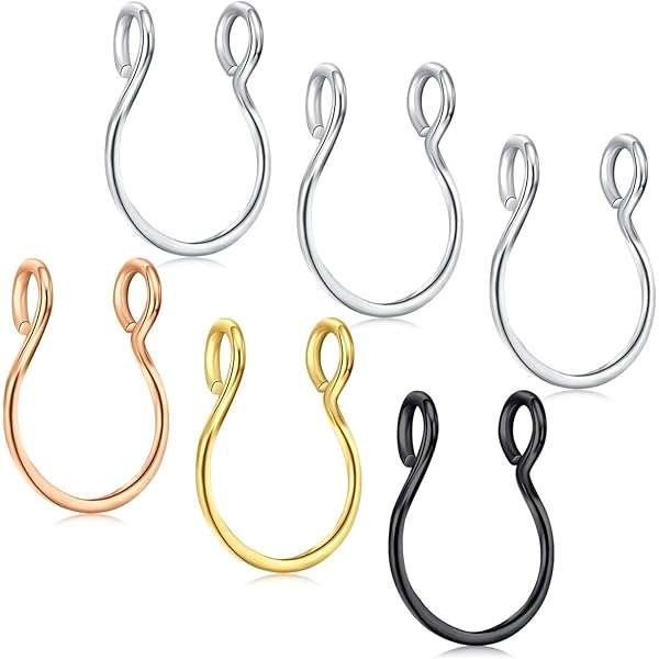 Piersando Fake Piercing - Septum & Ohr Schmuck Ohne Stich