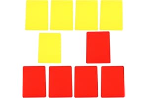 ‎OLANMARP Olanmarp Fußball-Schiedsrichter-Karten-Set – Robuste Rote und Gelbe Karten aus PVC – Unverzichtbares Zubehör für jedes Fußballspiel Set - Made in EU
