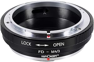 K&F Concept Adaptateur de Monture Objectif FD Micro 4/3 Compatible avec Canon FD vers Objectif Micro Four Thirds pour Compatible avec Olympus Pen et Panasonic Lumix FD-M4/3