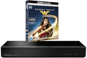 PANASONIC BUNDLE Panasonic DP-UB450 MULTIREGION Blu-ray Player Bundle with Wonder Woman Ultra HD 4K Blu-ray Disc