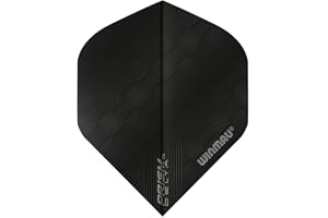 WINMAU Prism Delta Black extra tjock dart flygningar – 1 set per förpackning (totalt 3 flygningar)