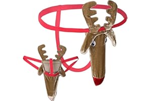 VemeFufu Tanga Borat Mankini para Hombre Sexy String Bañador para Navidad Halloween Papá Noel