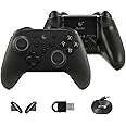 Gulikit KK3 Pro Wireless Controller for Switch/Switch OLED, Bluetooth Controller for PC/Steam Deck, Hall Joysticks/Trigger, 1000Hz Polling Rate, Maglev/Rotor/HD Vibration, Hyperlink Adapter (Black)