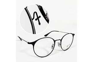 ALLICAVER 4 Pairs Soft Silicone Nose Pads for Sunglasses - Compatible with RayBan RB6335 Plug in/Push in Model (16mm, Silver) - Non-Slip Glasses Nose Pad Replacement