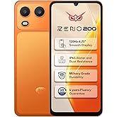 Itel Zeno 200 (Comet Orange, 4 GB RAM, 128 GB Storage) | 6.75" HD+ Display | 120 Hz Refresh Rate | IP65 Dust & Water Resistan