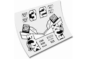 CUAC REVOLUTION Autocollants Fourche Fox 32 Factory SC 2021 Fork Stickers AUFKLEBER Autocollants Bike Decals Blanc