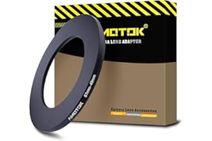 AMOTOK Adaptador de lente de 67 mm a lente de cámara de 49 mm, anillo reductor de filtro de 67 mm a 49 mm, compatible con todos los accesorios de filtro de 49 mm. Hecho de mecanizado CNC