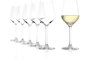 Stölzle Lausitz Weißweinkelche Revolution 6er-Set I Hochwertige Wein Schalen optimal für Weißwein I 365ml Weißweinkelche I Spülmaschinenfeste Weingläser für maximale Geschmacksentfaltung