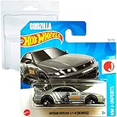 Hot Wheels Nissan Skyline GT-R Godzilla (BCNR33) HW J-Imports 5/10 (96/250) HTD96 Gri 2024 + Kısa Kart Koruması Frikimonkey