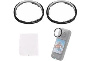 RIENAN 2 Stück Premium-Linsenschutz Passend für Insta 360 X4 Objektivschutzfolie Anti-Scratch Insta 360 X4 Zubehör,Drehbares Objektivschutz Zubehör Hohe Transparenz,Anti-Fingerprint(Mit Reinigungstuch*1)